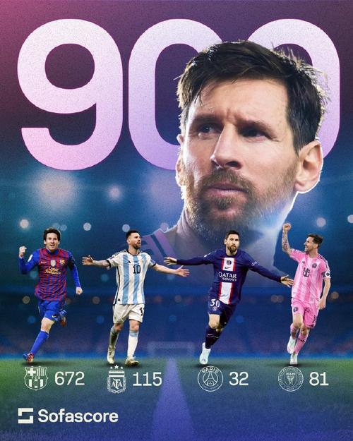 迈阿密国际VS纳什维尔!38岁梅西冲击生涯900球